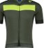 Cyklistický dres Rogelli Prime khaki/reflexne žltý ROG351466