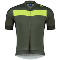 Cyklistický dres Rogelli Prime khaki/reflexne žltý ROG351466