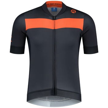 Cyklistický dres Rogelli Prime šedo/oranžový ROG351438