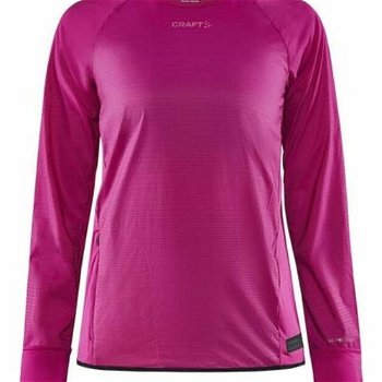 Dámske bežecké tričko CRAFT PRE Hypervent LS Wind ružové 1910428-486000