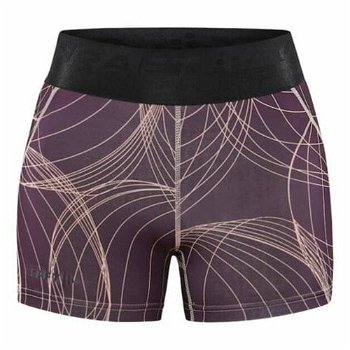 Dámske elastické kraťasy CRAFT Core Essence Hot Pants fialové s ružovou 1908773-435721