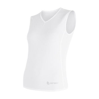 Dámske scampolo Sensor Coolmax Fresh Air V-neck biele 17100019