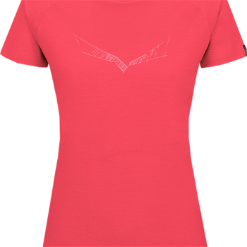 Dámske tričko Salewa Pure Eagle Sketch Merino 28341-6200 calypso coral