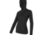 Dámske triko s kapucňou Sensor Merino DF čierne 16200107