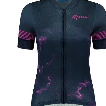 Dámsky cyklistický dres Rogelli Marble modro/ružový