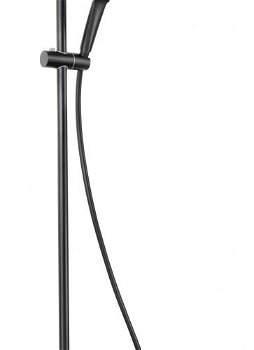 DEANTE - Jasmin čierna - Sprchový stĺp, so sprchovou batériou, termostat NAC_N4GT