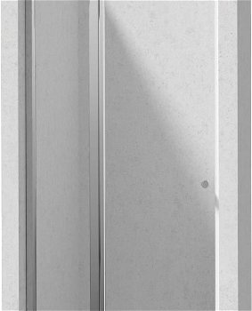DEANTE - Kerria Plus chróm sprchové dvere bez stenového profilu, 100 cm - výklopné KTSU043P