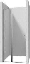 DEANTE - Kerria Plus chróm sprchové dvere bez stenového profilu, 80 cm - výklopné KTSU042P