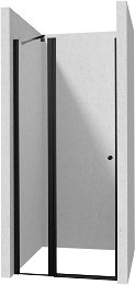 DEANTE - Kerria Plus nero sprchové dvere bez stenového profilu, 80 cm - výklopné KTSUN42P