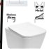 DEANTE Podstavný rám, pre závesné WC misy + SLIM tlačidlo bílé  + WC REA Raul Rimless + SEDADLO CST_WC01 A51P RA1