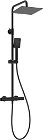 DEANTE - Therm čierna - Sprchový stĺp, so sprchovou batériou, termostat NAC_N4HT