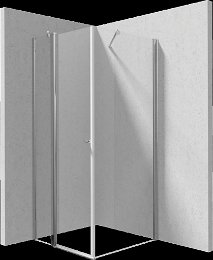 DEANTE/S - Sprchovací kút pevná stena 100, výklopné dvere 80 KTSU042P+KTS_030P KERRIA/0345