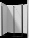 DEANTE/S - Sprchové dvere výklopné 100 pevná stena 30 KTSUN43P+KTS_N83P+KTS_N11X KERRIA/0205