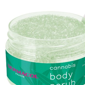 Dermacol Cukrový telový peeling s konopným olejom Cannabis ( Body Crub) 200 ml
