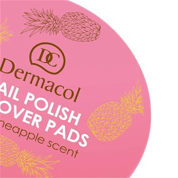 Dermacol Odlakovacie tampóny na nechty s vôňou ananásu (Nail Polish Remover Pads) 32 ks