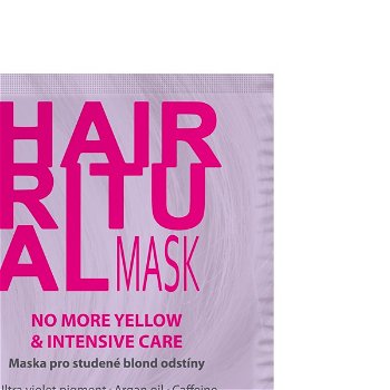 Dermacol Regeneračná maska pre studené blond odtiene Hair Ritual (No More Yellow & Intensive Care ) 15 ml