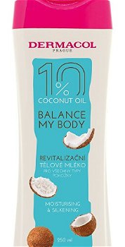 Dermacol Revitalizačný telové mlieko Balance My Body Coconut Oil ( Moisturising & Silk ening Body Milk) 250 ml