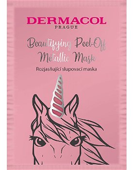 Dermacol Rozjasňujúca zlupovacia maska (Beautifying Brightening Peel-Off Metallic Mask) 15 ml