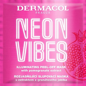 Dermacol Rozjasňujúci zlupovacia maska Neon Vibes (Illuminating Peel-Off Mask)
