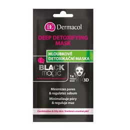 Dermacol Textilné hĺbkovo detoxikačné maska Black Magic (Deep Detoxifying Mask) 15 ml