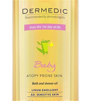 DERMEDIC Detský kúpeľový a sprchový olej od narodenia Dermedic Baby 500 ml