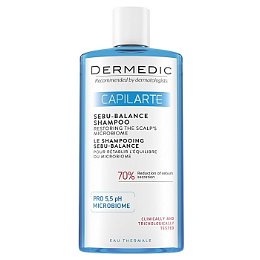 DERMEDIC Šampón pre mastné vlasy obnovujúce mikróbiom pokožky Capilarte 300 ml