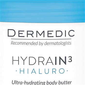DERMEDIC Ultra hydratačné telové maslo pre suchú a veľmi suchú pokožku Hydrain3 Hyaluro 225 ml