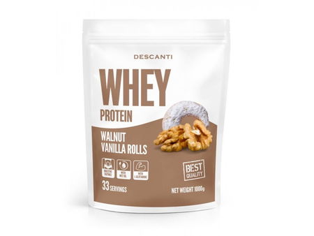 Descanti Whey proteín Walnut Vanilla Rolls 1000 g