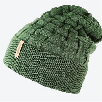 Detská pletená Merino čiapka Kama B100 105 zelená