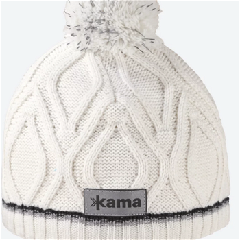 Detská pletená merino čiapky Kama B90 101 prírodne biela