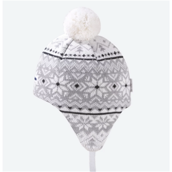 Detská pletená merino čiapky Kama BW22 101 prírodne biela