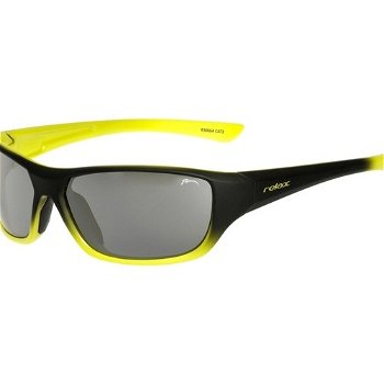 Detské slnečné okuliare RELAX Mona čierno žlté R3066A