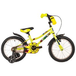 Detský bicykel DHS Speedy 1601 16" 7.0 Farba Green / Yellow, Veľkosť rámu 8" (105-125 cm)