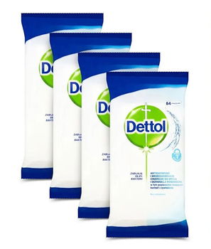 Dettol Antibakteriálne obrúsky na povrchy 4 x 84 ks