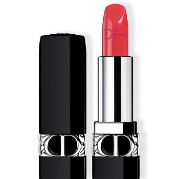 Dior Dlhotrvajúci plniteľná rúž Rouge Dior Satin 3,5 g 028 Actrice