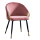 Ružové stolička kovová