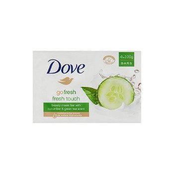 Dove Krémová tableta Go Fresh Fresh Touch s vôňou uhorky a zeleného čaju (Beauty Cream Bar) 4 x 100 g