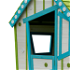 Drevený záhradný domček pre deti, biela/sivá/modrá/zelená, LATAM