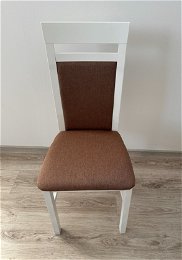 Drewmix Jedálenská stolička MILANO 6 | biela látka 15