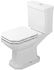 DURAVIT - 1930 Stojacia kombinačná misa, 355 mm x 390 mm x 665 mm, biely – misa, odpad vodorovný, s WonderGliss 02270900001