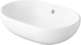 DURAVIT - Bathroom_Foster Umývadlo na dosku, 495x350 mm, s prepadom, bez otvoru na batériu, biela 0335500000