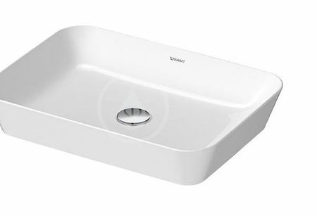 DURAVIT - Cape Cod Umývadlová misa 550x400 mm, DuraCeram, s WonderGliss, biela 23475500001