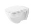 DURAVIT - D-Code Závesné WC, ploché splachovanie, alpská biela 22100900002