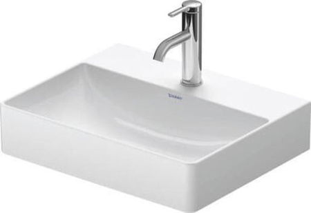 Duravit DuraSquare nábytkové umyvadlo Compact, 50x40 cm, 1 otvor pro baterii, DuraCeram, bílá 2356500041