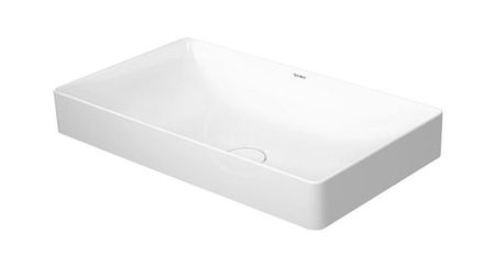 DURAVIT - DuraSquare Umývadlová misa, 600x355mm, DuraCeram, s WonderGliss, alpská biela 23556000001