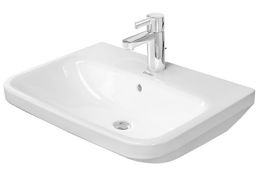 DURAVIT - DuraStyle Umývadlo 600x440 mm, s 1 otvorom na batériu, s WonderGliss, biela 23196000001