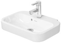 DURAVIT - Happy D.2 Umývadielko, 50x36 cm, s prepadom, s otvorom na batériu, biela 0709500000