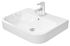 DURAVIT - Happy D.2 Umývadlo na dosku, 600x460 mm, s prepadom, s otvorom na batériu, WonderGliss, biela 23156000001