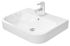 DURAVIT - Happy D.2 Umývadlo na dosku, 600x460 mm, s prepadom, s otvorom na batériu, WonderGliss, biela 23156000001