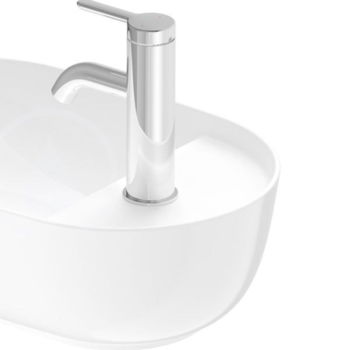 DURAVIT - Luv Umývadielko na dosku, 420x270 mm, bez prepadu, s otvorom na batériu, biela 0381420000